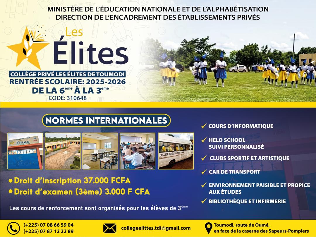 Présentation officielle Les Élites de Toumodi